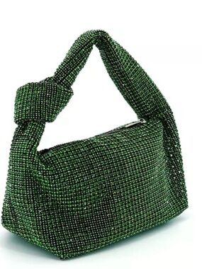 LIKE DREAMS Ashley Small Rhinestone Top Handle Bag